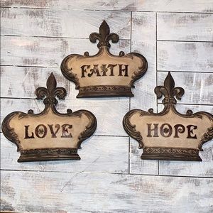 Love, Hope Faith Wall Decor
